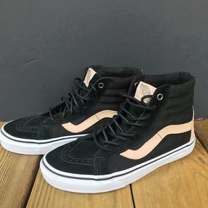 Black and Cream S8-Hi Vans
